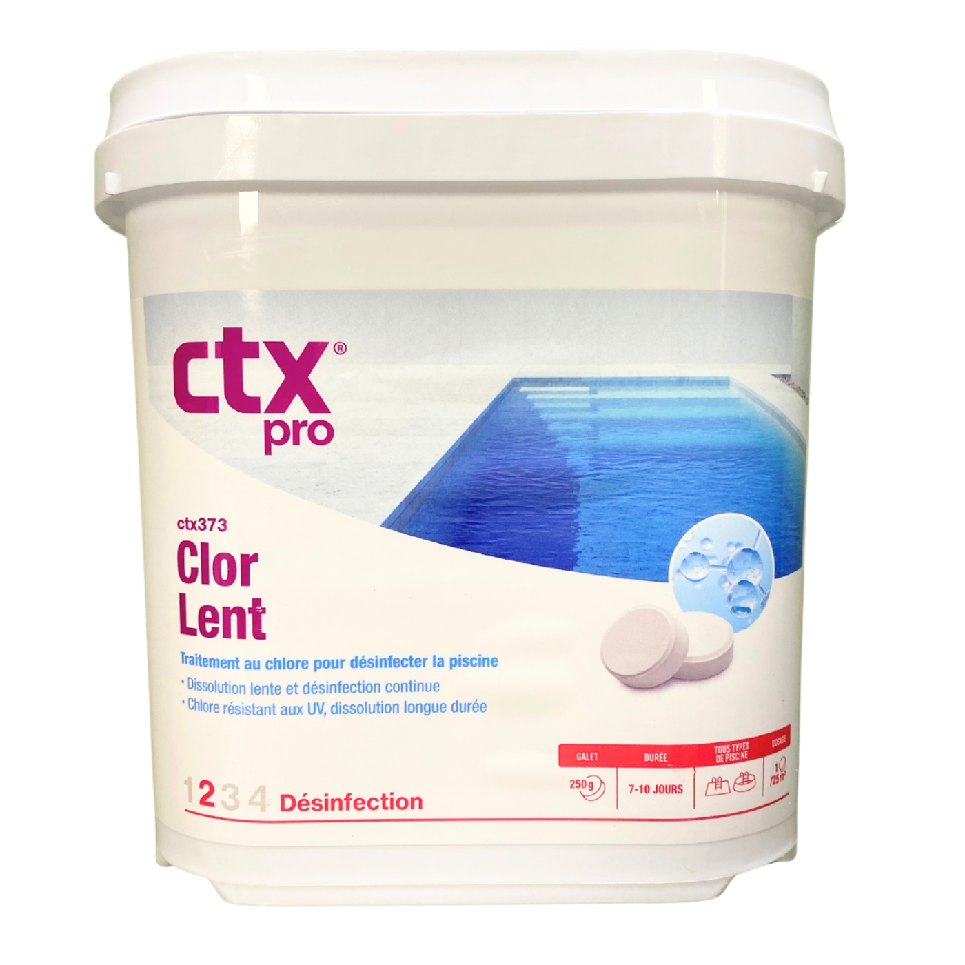 Chlore Lent Piscine En Galets 5kg CTX