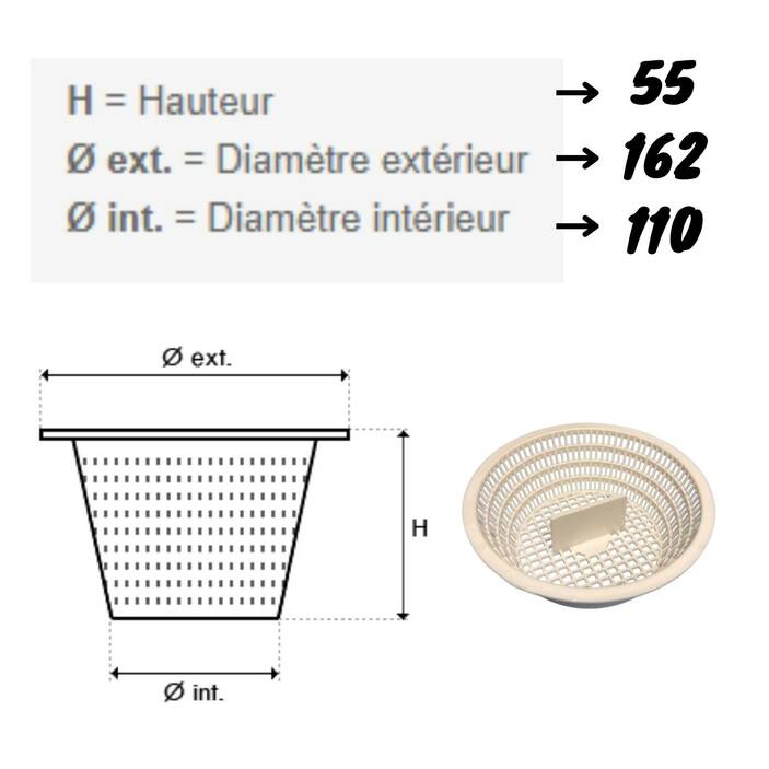 Panier Skimmer Piscine