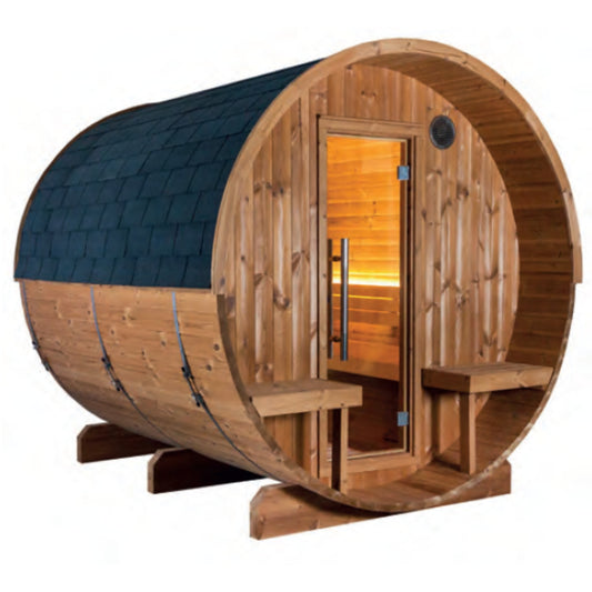 Sauna Extérieur Tonneau Kaski Panorama