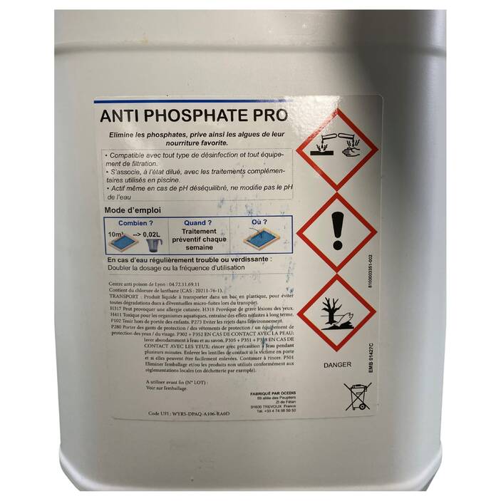 Anti Phosphate Piscine